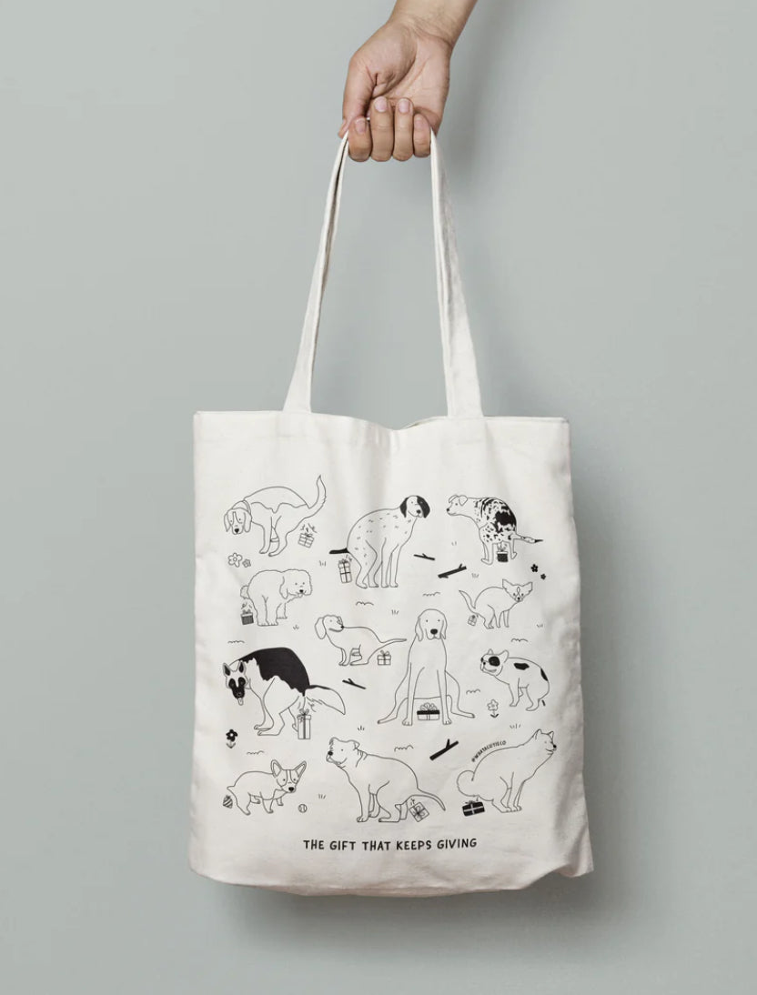 Dog Gifts Canva Tote Bag