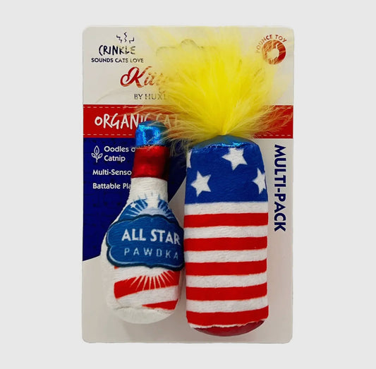 Firecracker & All Star Pawdka 2pk For Cats