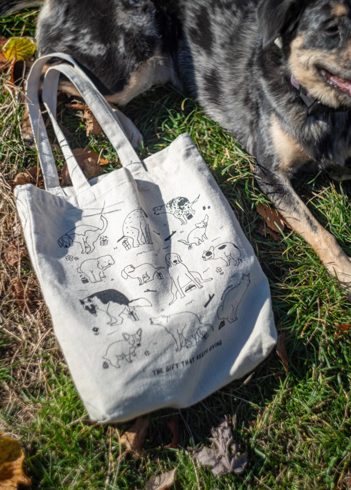 Dog Gifts Canva Tote Bag