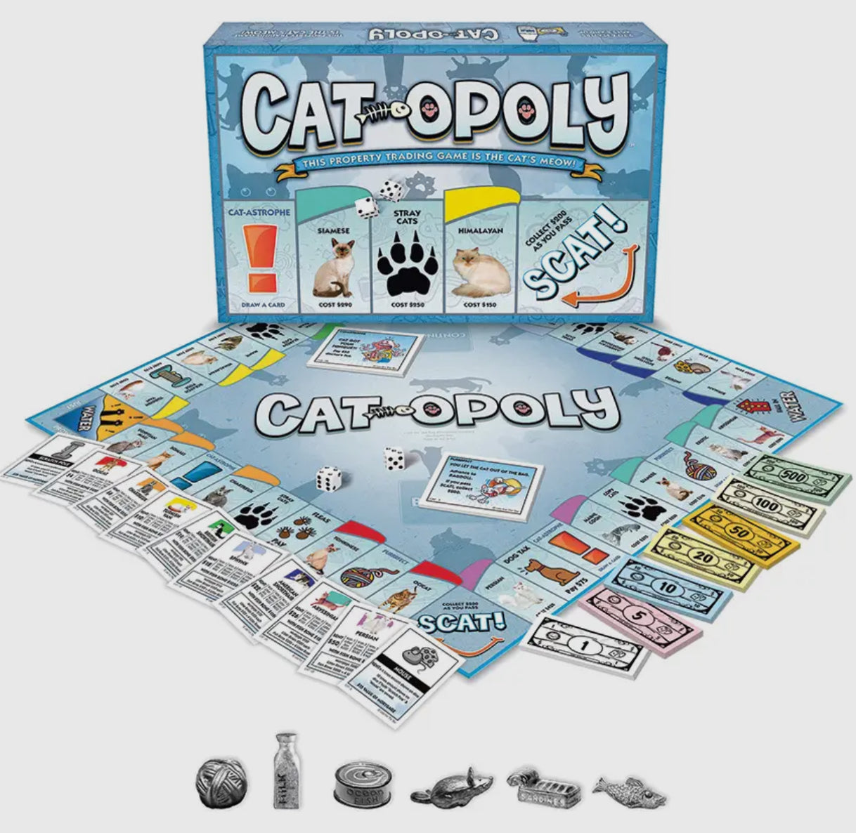 Cat-Opoly Board Game