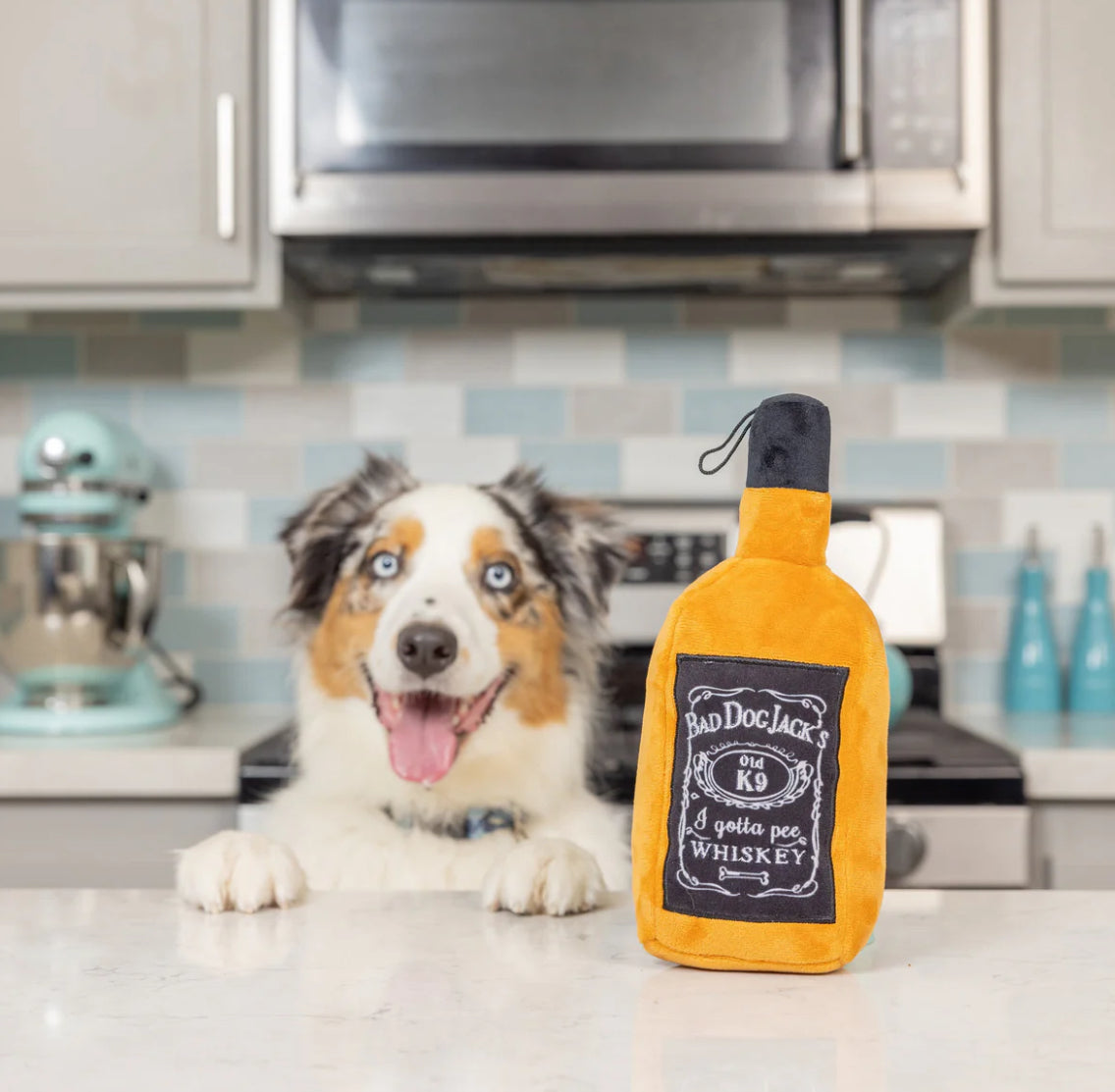 Bad Dog Jacks Whiskey Toy