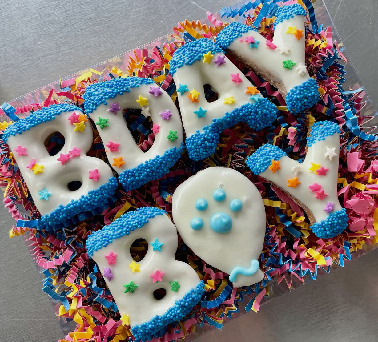 Birthday Letter Dog Cookies