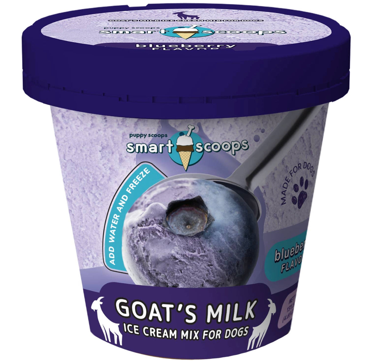 Goat's Milk Ice Cream Mix - Blueberry